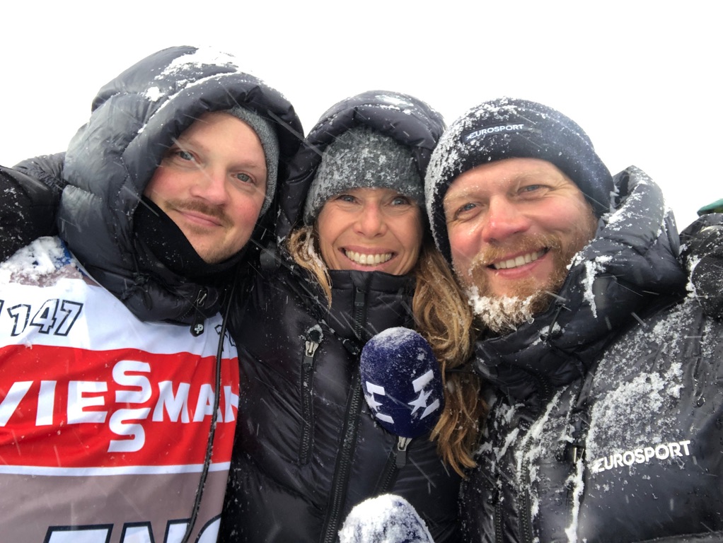 Television production in winter conditions