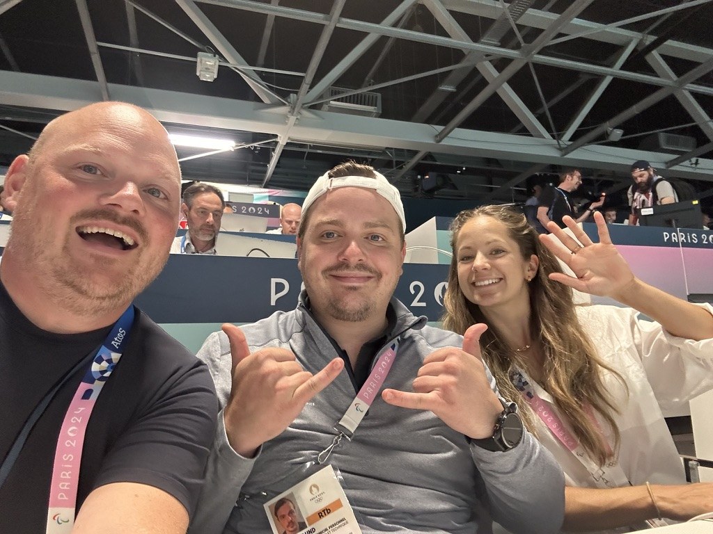 Production team together at Paris 2024